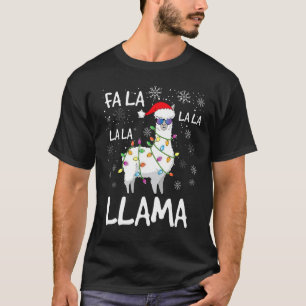 Fa La La Llama Women Men Kids  Llama Christmas T-Shirt