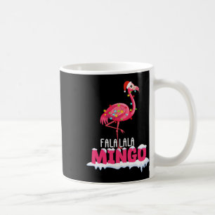 Fa La La Mingo Flamingo Christmas Cute Red Hat Coffee Mug