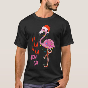 Fa La La Mingo Flamingo Christmas Tropical Xmas Tr T-Shirt