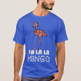 Fa La La Mingo Flamingo Funny Xmas PJs Christmas P T-Shirt