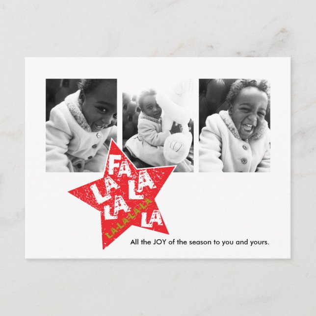 Fa La La Photoshoot Holiday Postcard (Front)