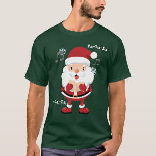 Fa-La-La Santa Kids Shirt for Christmas