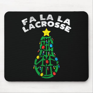 Fa La Lacrosse Funny Christmas Lax Player Goalie T Mouse Mat