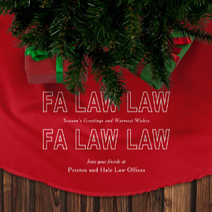 Fa Law Law Funny Lawyer Joke Christmas Brushed Polyester Tree Skirt