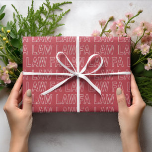 Fa Law Law Funny Lawyer Joke Christmas Wrapping Paper