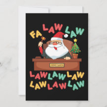 Fa Law Law Funny Lawyer Santa Judge Christmas