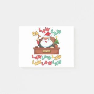 Fa Law Law Lawyer Christmas Santa Judge Post-it Notes