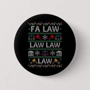 Fa Law Law Vintage Lawyer Ugly Christmas Sweater 6 Cm Round Badge