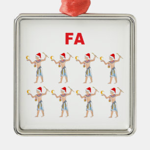 Fa Ra Ra Ra Ra Metal Tree Decoration
