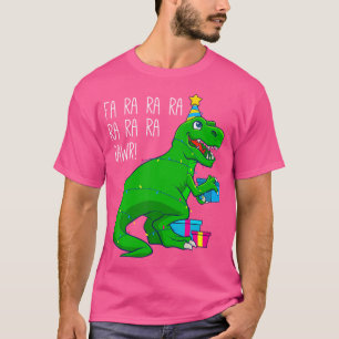 Fa Ra Ra Rawr Christmas Dinosaur T Rex Xmas Trex M T-Shirt