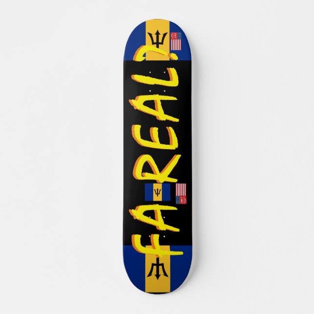 FA REAL   JMT BARB 7 3/4" Skateboard Deck (Front)