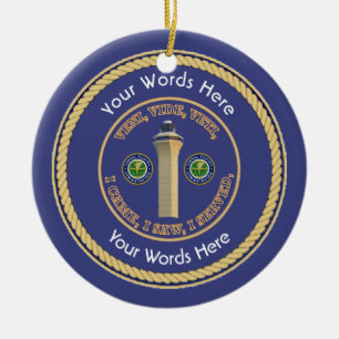 FAA VVV Universal Shield Ceramic Tree Decoration