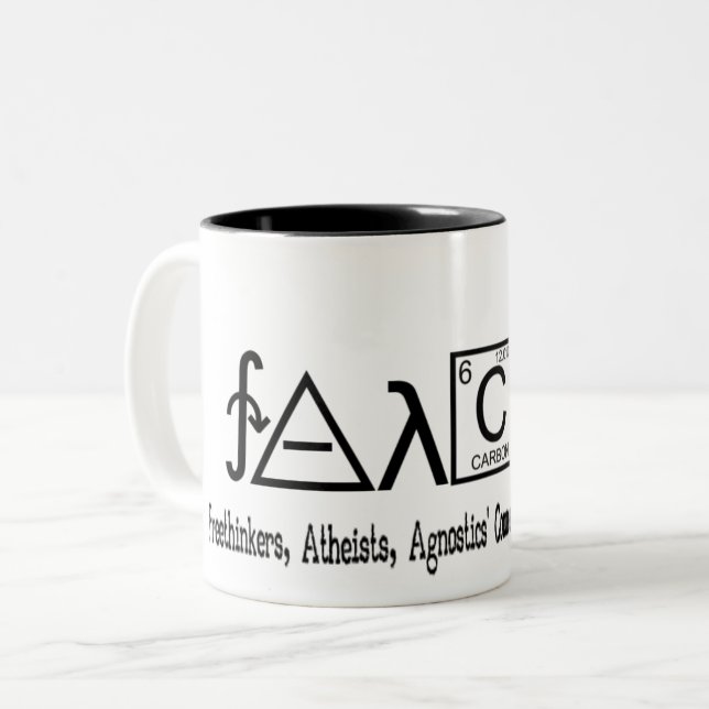 FAACT Atheist group coffe mug (Front Left)