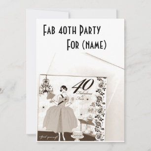 FAB "40th" PARTY INVITATION