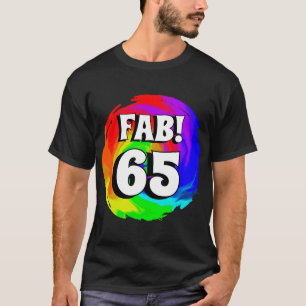 Fab! 65 ColorfulHeat Wave Swirl Birthday Party T-Shirt