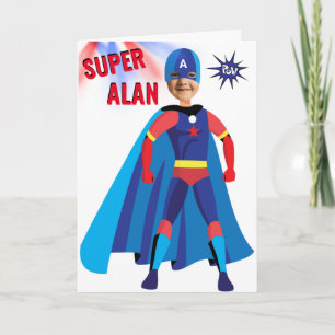 Fab Birthday Superhero USA Stunning Boy Amazing  Card