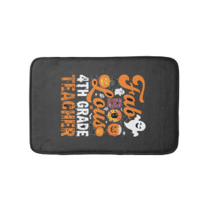 Fab-BOO-Lous 4th Grade Teacher Halloween Bath Mat