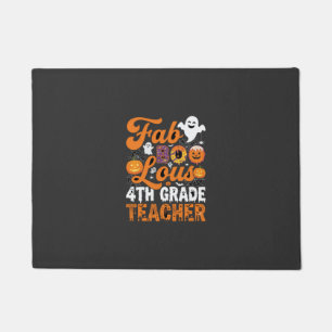 Fab-BOO-Lous 4th Grade Teacher Halloween Doormat