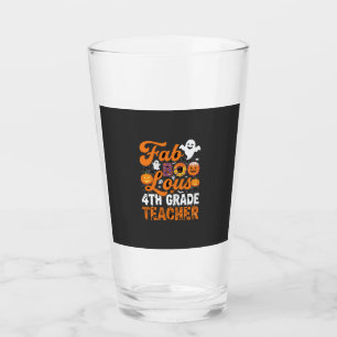Fab-BOO-Lous 4th Grade Teacher Halloween Glass