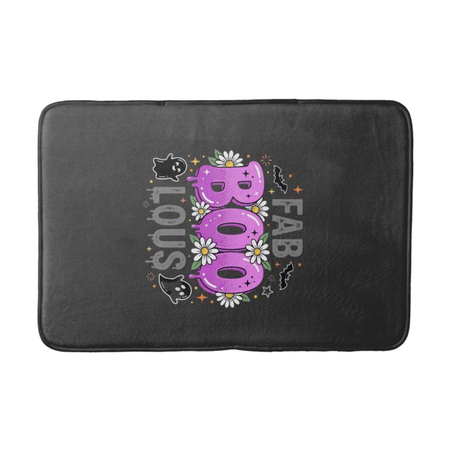 Fab Boo Lous Halloween Ghost Design_1 Bath Mat (Front)