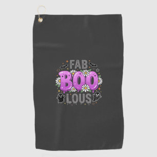 Fab Boo Lous Halloween Ghost Design_1 Golf Towel
