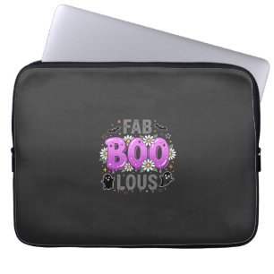 Fab Boo Lous Halloween Ghost Design_1 Laptop Sleeve
