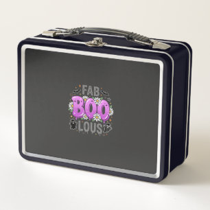Fab Boo Lous Halloween Ghost Design_1 Metal Lunch Box