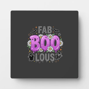 Fab Boo Lous Halloween Ghost Design_1 Plaque