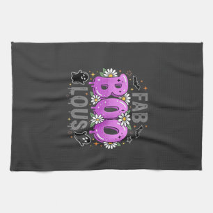Fab Boo Lous Halloween Ghost Design_1 Tea Towel