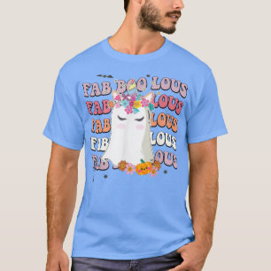 Fab Boo Lous Halloween Unicorn Boo Ghost Spooky T-Shirt