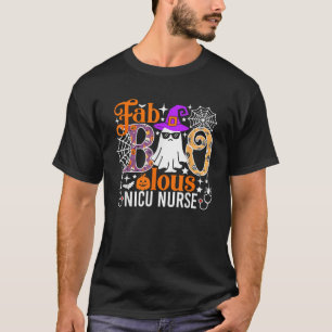 Fab Boo Lous Nicu Nurse Funny Halloween Costume  T-Shirt