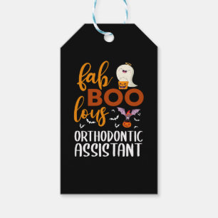 Fab Boo Lous Orthodontic Assistant Halloween Gift Tags