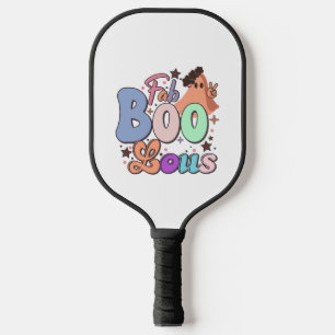 Fab Boo Lous Retro Cute Halloween T Pickleball Paddle