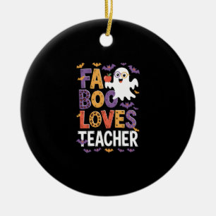 Fab Boo Lous Retro Halloween Ceramic Tree Decoration