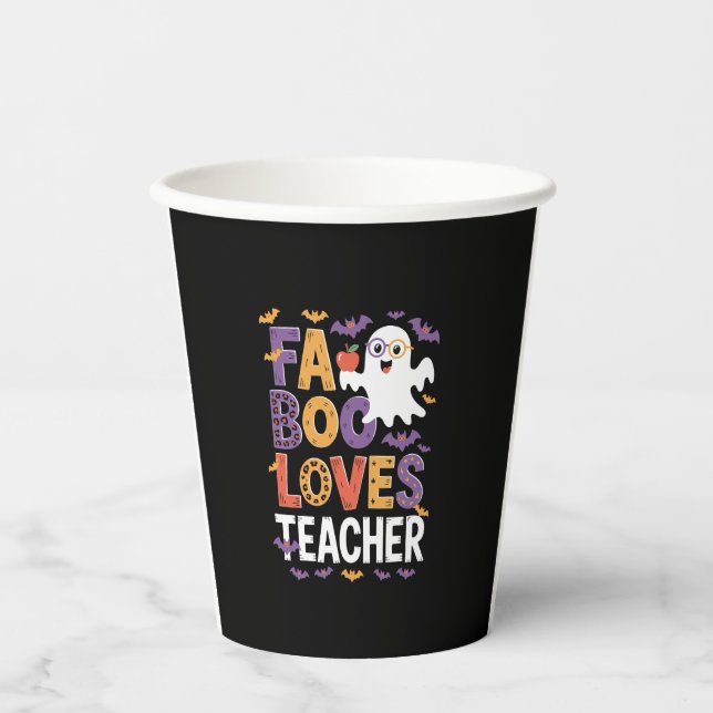 Fab Boo Lous Retro Halloween Paper Cups (Front)