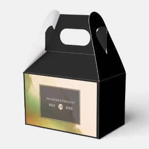Fab Chartreuse 🤵 Bold & Stylish Budget Wedding Favour Box