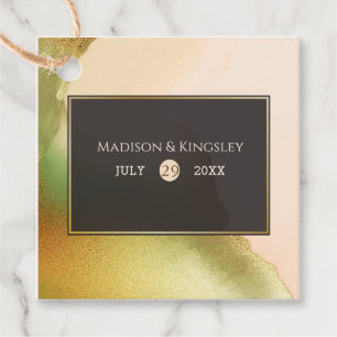 Fab Chartreuse 💚 Bold & Stylish Budget Wedding Favour Tags