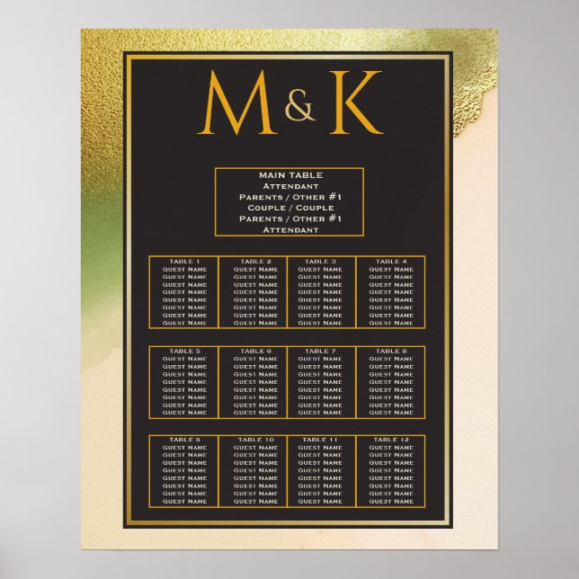 Fab Chartreuse 🤵 Bold & Stylish Budget Wedding Poster (Front)