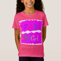 Fab Chica logo on a pretty vivid pink fashionable
