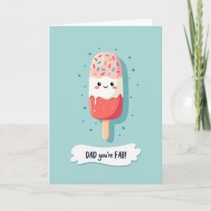 Fab Dad Frozen Pop Art Card