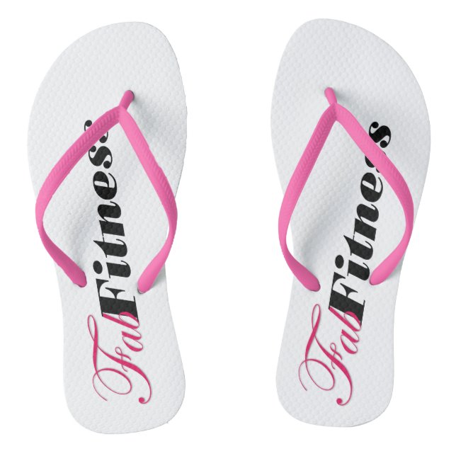 Fab Fitness logo flip flops (Footbed)