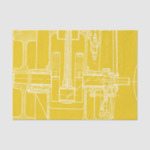 FaB MeChaNiCal DrAwinG BlUEpRiNT YOUR ANY COLOR!!! Tissue Paper