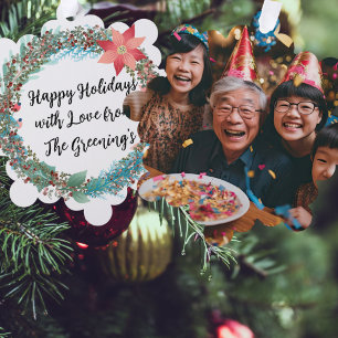 Fab paper tree decoration gift label family photo