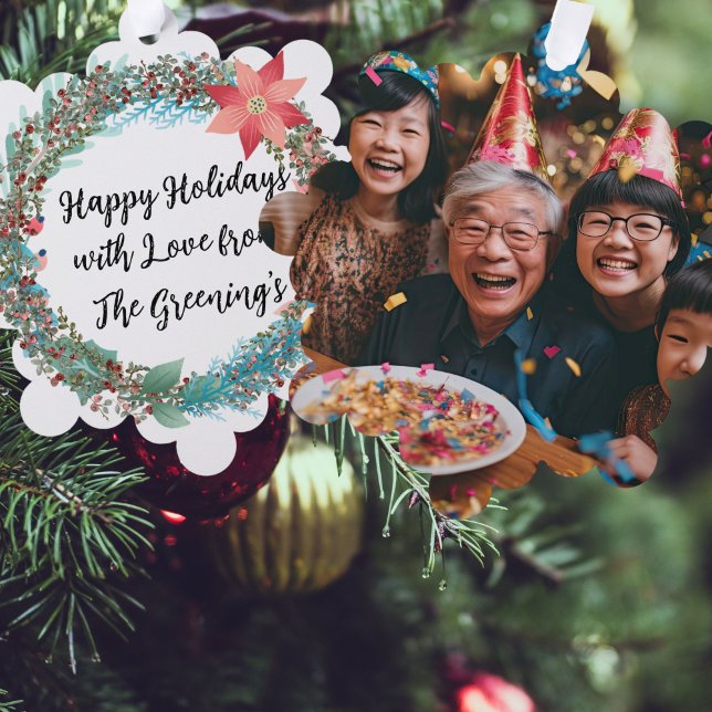 Fab paper tree decoration gift label family photo (Creator Uploaded)