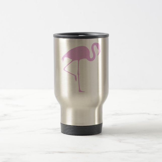 Fab Pink Flamingo Travel Mug (Center)