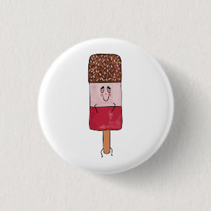 Fab popsicle, ice lolly theme 3 cm round badge