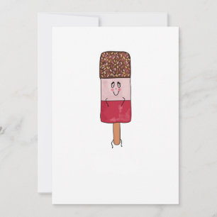 Fab popsicle, ice lolly theme invitation
