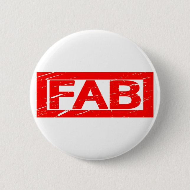 Fab Stamp 6 Cm Round Badge (Front)