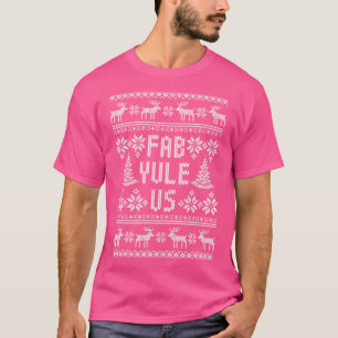 Fab Yule Us Funny Yule Log Ugly Christmas Sweater