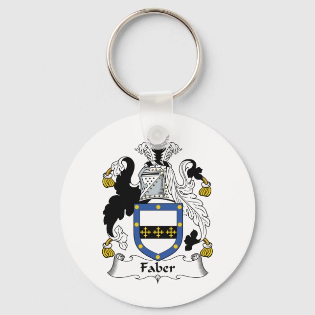 Faber Family Crest Key Ring (Front)